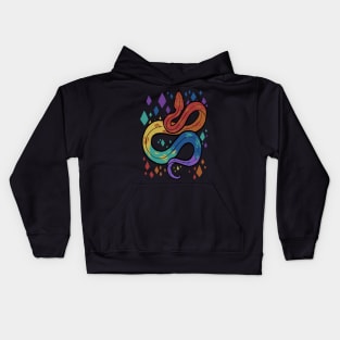 Gay Pride Snake Kids Hoodie